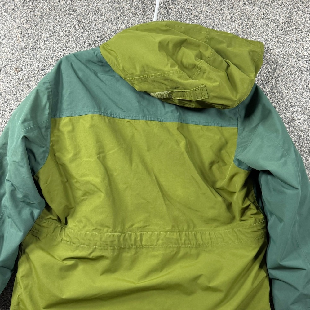 Lands End Squall Parka Jacket Green Hooded Insulated L 14-16 - Picture 16 of 16